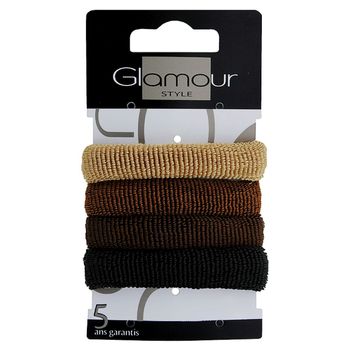 Glamour Ozdoba do włosów Gumki grube 4 sztuki