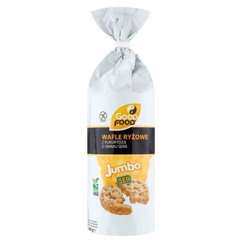 Good Food Jumbo Wafle ryżowe z kukurydzą o smaku sera 145 g (12 sztuk)