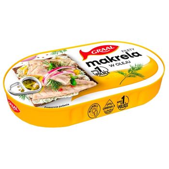 Graal Filety z makreli w oleju 170 g