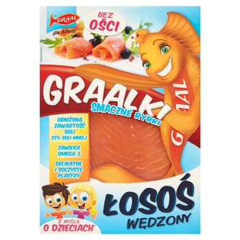 Graal Graalki Smaczne rybki Łosoś wędzony 50 g