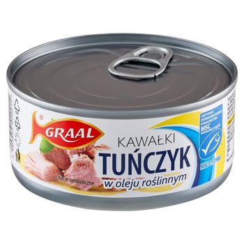 Graal Tuńczyk kawałki w oleju roślinnym 170 g