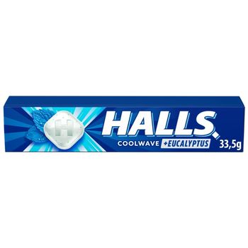 Halls Coolwave Cukierki o smaku mentolowo-eukaliptusowym 33,5 g