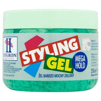 Hegron Żel do włosów bardzo mocny zielony 250 ml