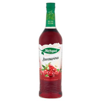 Herbapol Owocowa Spiżarnia Syrop owocowy o smaku żurawinowym 680 ml