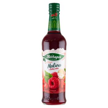 Herbapol Suplement diety syrop o smaku malinowo-różanym 420 ml