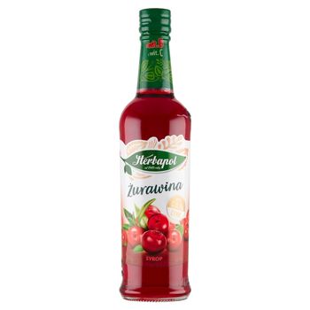 Herbapol Suplement diety syrop o smaku żurawinowym 420 ml