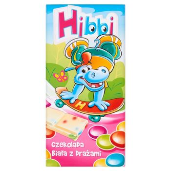 Hibbi Czekolada biała z drażami 100 g
