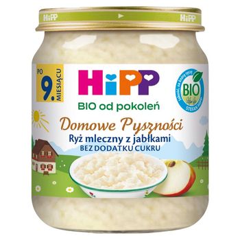HiPP BIO Domowe Pyszności Ryż mleczny z jabłkami po 9. miesiącu 200 g