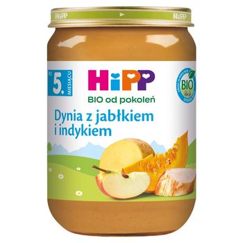 HiPP BIO Dynia z jabłkiem i indykiem po 5. miesiącu 190 g