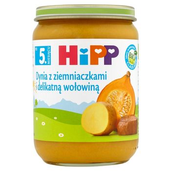 HiPP BIO Dynia z ziemniaczkami i delikatną wołowiną po 5. miesiącu 190 g