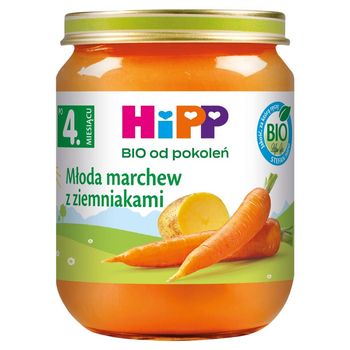 HiPP BIO Młoda marchew z ziemniakami po 4. miesiącu 125 g