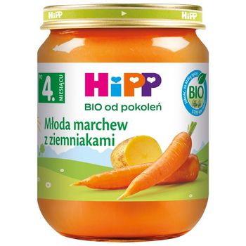 HiPP BIO Młoda marchew z ziemniakami po 4. miesiącu 125 g