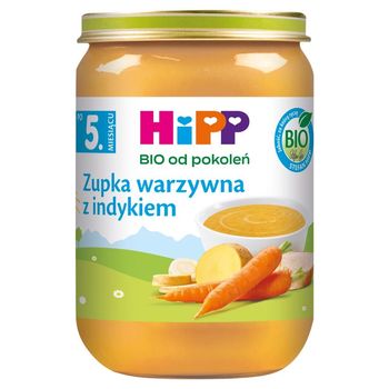 HiPP ΒIO Zupka warzywna z indykiem po 5. miesiącu 190 g