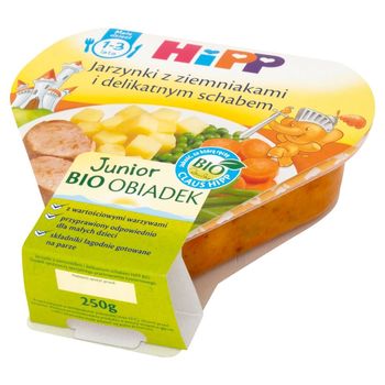HiPP Junior BIO Obiadek Jarzynki z ziemniakami i delikatnym schabem 1-3 lata 250 g