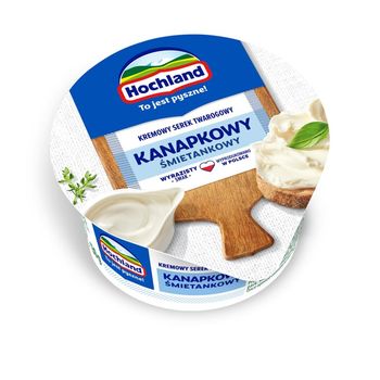 Hochland Kremowy serek twarogowy kanapkowy śmietankowy 130 g