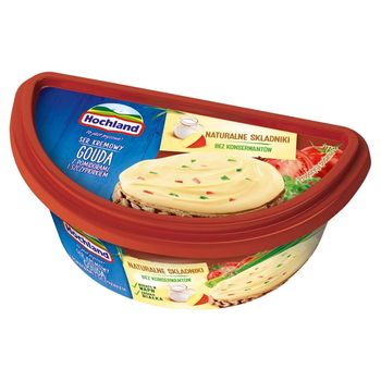 Hochland Ser kremowy Gouda z pomidorami i szczypiorkiem 140 g