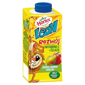 Hortex Leon Napój wieloowocowy jabłka mango gruszki 200 ml