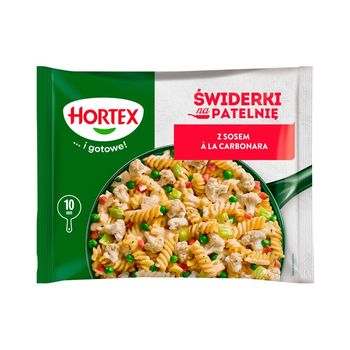 Hortex Świderki na patelnię z sosem à la carbonara 450 g