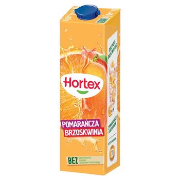 Hortex Napój pomarańcza brzoskwinia 1 l