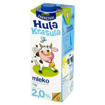 Hula Krasula Mleko pasteryzowane 2,0% 1 l