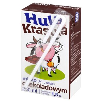Hula Krasula Mleko UHT o smaku czekoladowym 1,5% 250 ml