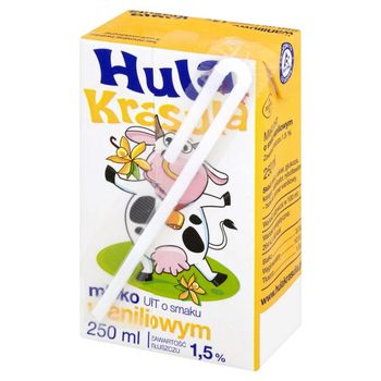 Hula Krasula Mleko UHT o smaku waniliowym 1,5% 250 ml
