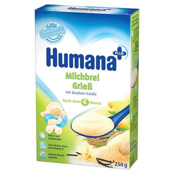 Humana Kaszka mleczna z wanilią bourbon po 4. miesiącu 250 g