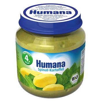 Humana Obiadek BIO Szpinak i ziemniaczki puree po 4. miesiącu 125 g