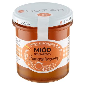 Huzar Miód nektarowy pomarańczowy 400 g