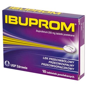 Ibuprom 200 mg Tabletki powlekane 10 tabletek