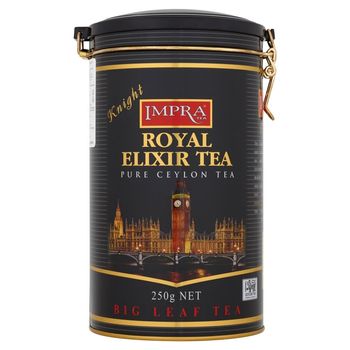 Impra Tea Royal Elixir Tea Knight Czarna liściasta herbata cejlońska 250 g