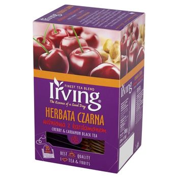 Irving Herbata czarna wiśniowa z kardamonem 30 g (20 torebek)