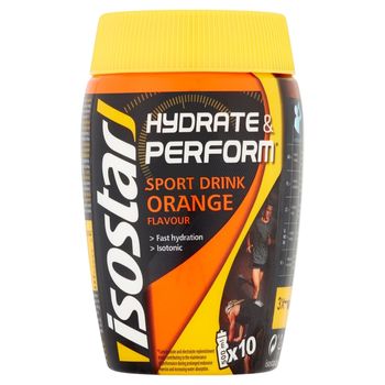 Isostar Hydrate & Perform Preparat w proszku do przygotowania napoju smak pomarańczowy 400 g