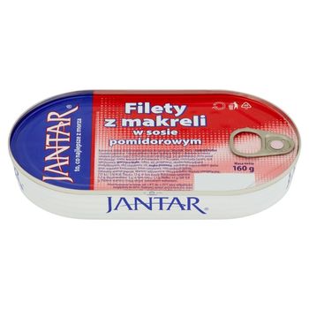 Jantar Filety z makreli w sosie pomidorowym 160 g
