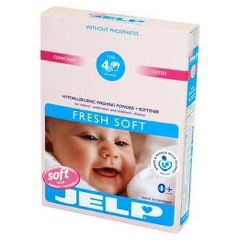 JELP Fresh Soft 2w1 Hipoalergiczny proszek i środek zmiękczający do prania odzieży dziecięcej 320 g