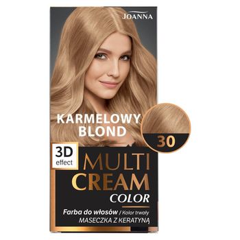 Joanna Multi Cream Color Farba do włosów karmelowy blond 30