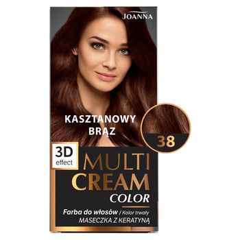 Joanna Multi Cream Color Farba do włosów kasztanowy brąz 38