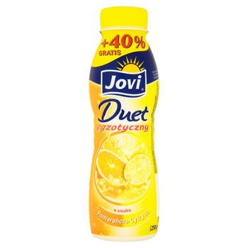 Jovi Duet egzotyczny Napój jogurtowy o smaku pomarańczowo-cytrynowym 350 g