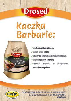 Kaczka "Barbarie"  tacka 1,9 -2,0 kg
