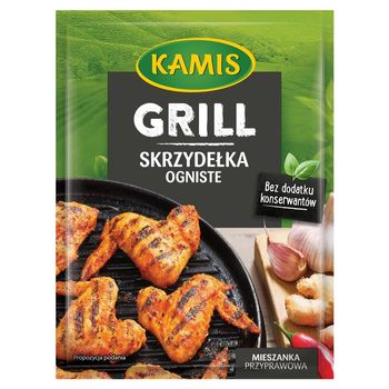 Kamis Grill Mieszanka przyprawowa skrzydełka ogniste 25 g