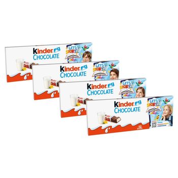 Kinder Chocolate Batonik z mlecznej czekolady z nadzieniem mlecznym 150 g (12 sztuk)