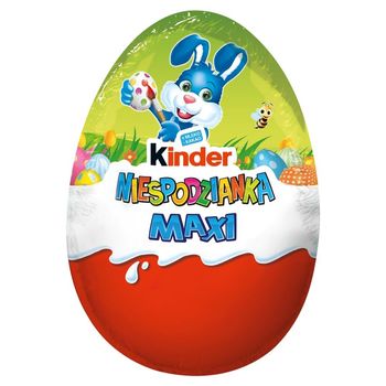Kinder Niespodzianka Maxi Pusta figurka z mlecznej czekolady z niespodzianką 100 g