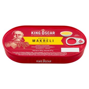 King Oscar Filety z makreli w oleju 160 g
