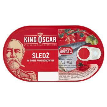 King Oscar Śledź w sosie pomidorowym 170 g