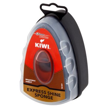 Kiwi Express Shine Gąbka nabłyszczająca do obuwia brązowa 7 ml