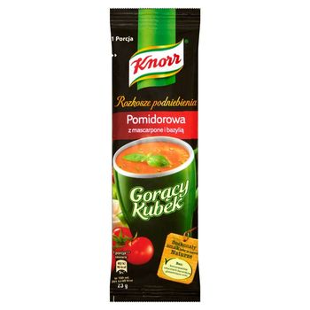 Knorr Gorący Kubek Rozkosze podniebienia Pomidorowa z mascarpone i bazylią 23 g