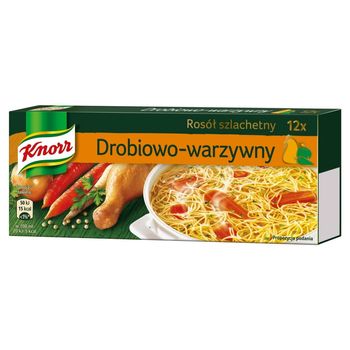 Knorr Rosół szlachetny drobiowo-warzywny 120 g (12 kostek)