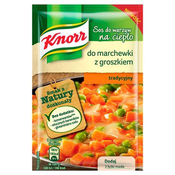 Knorr Sos do warzyw na ciepło do marchewki z groszkiem tradycyjny 18 g