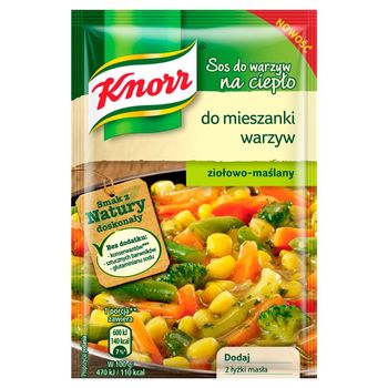 Knorr Sos do warzyw na ciepło do mieszanki warzyw ziołowo-maślany 16 g