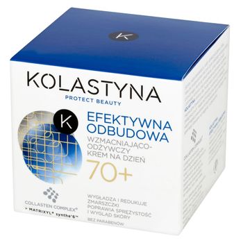 Kolastyna Efektywna Odbudowa 70+ Wzmacniająco-odżywczy krem na dzień 50 ml